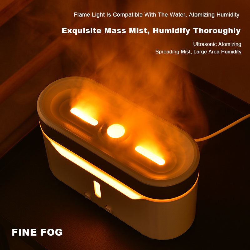 Nouveau méduse flamme humidificateur Simulation flamme aromathérapie humidificateur méduse brouillard cercle atmosphère lampe humidificateur