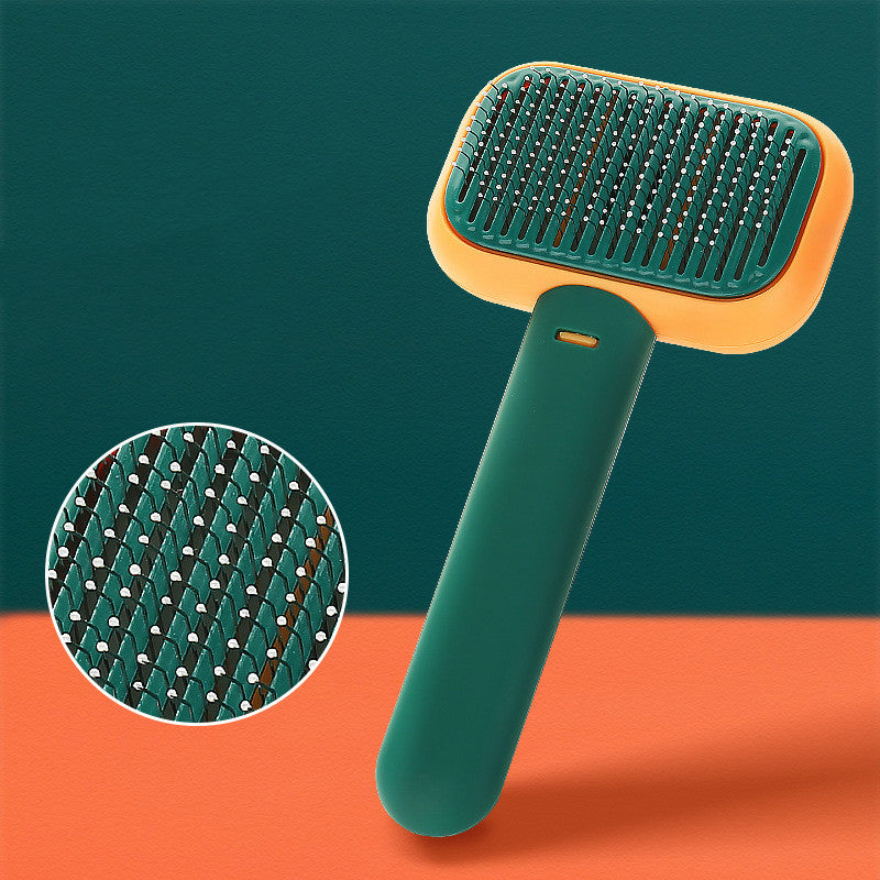 Nouveau Pet Chat Chien Brosse À Cheveux Peigne De Massage Des Cheveux Brosse À Noeud Ouvert Toilettage Outil De Nettoyage Peigne En Acier Inoxydable