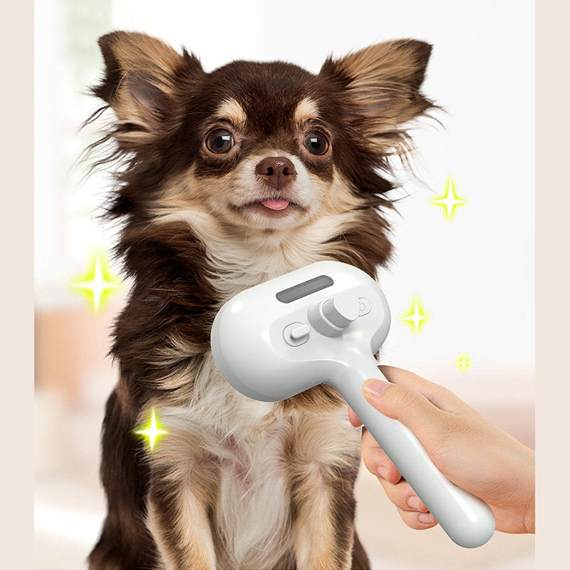 Peigne pour animaux de compagnie auto-nettoyant animaux brosse à épiler pour chiens outils de toilettage peigne de démêlage humidificateur à brume intégré produits pour animaux de compagnie