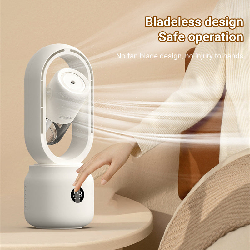 Été refroidi à l'eau vaporisateur brouillard ventilateur électrique USB Rechargeable Portable sans fil humidificateur d'air ventilateur sans lame ventilateur de Table