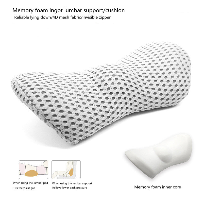 Oreiller de soutien lombaire pour dormeurs latéraux grossesse soulager hanche coccyx sciatique douleur Machine chaise dos coussin taille siège de voiture