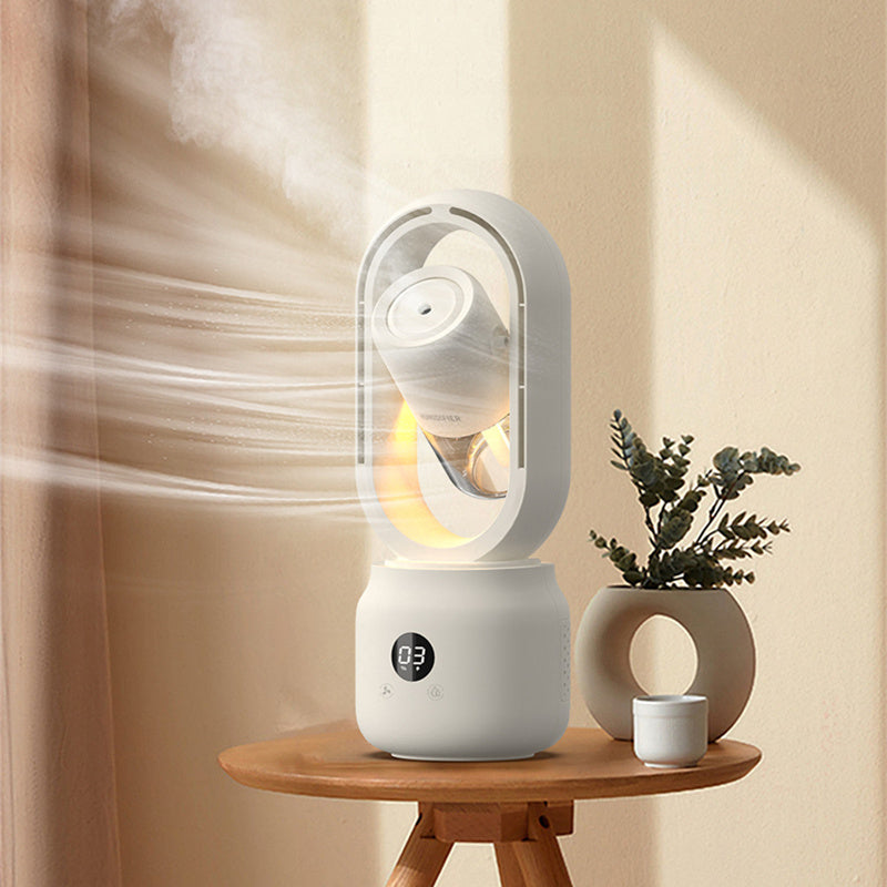 Été refroidi à l'eau vaporisateur brouillard ventilateur électrique USB Rechargeable Portable sans fil humidificateur d'air ventilateur sans lame ventilateur de Table