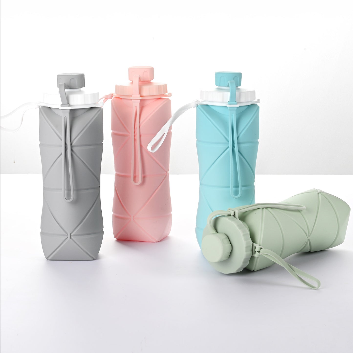 600ml Folding Silicone Water Bottle