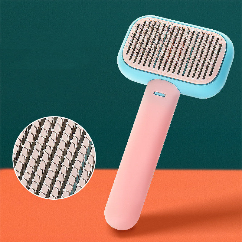 Nouveau Pet Chat Chien Brosse À Cheveux Peigne De Massage Des Cheveux Brosse À Noeud Ouvert Toilettage Outil De Nettoyage Peigne En Acier Inoxydable